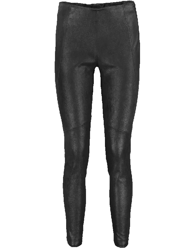 Metallic Suede Legging Pant