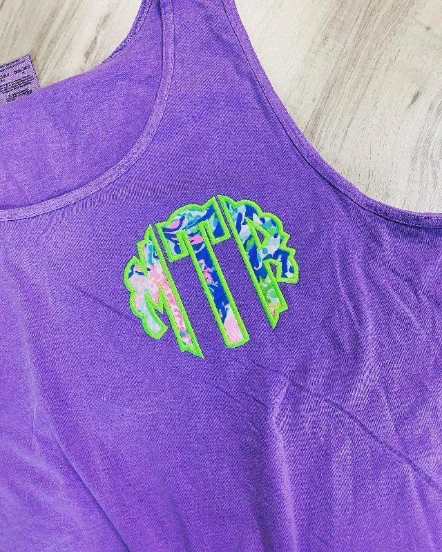 Lilly Pulitzer Monogrammed Comfort Colors Tank Top