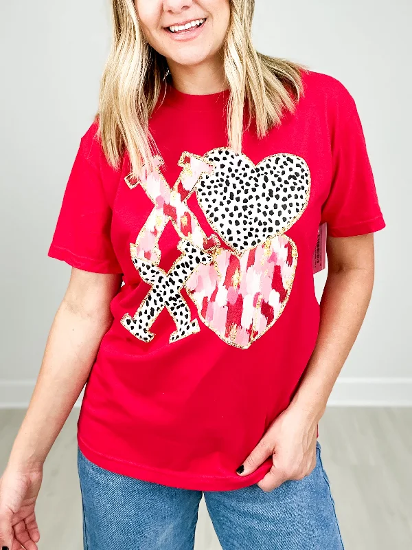 XOXO Brushstroke Graphic Tee