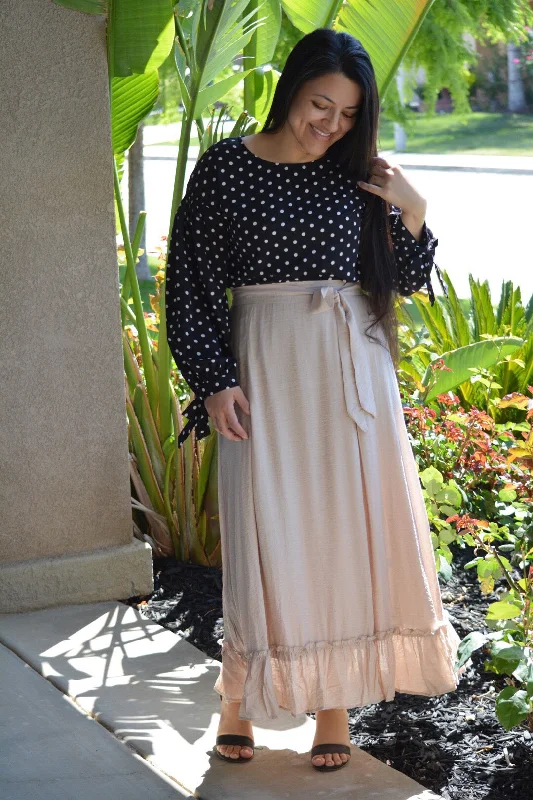 Tessie Black Polkadot Top