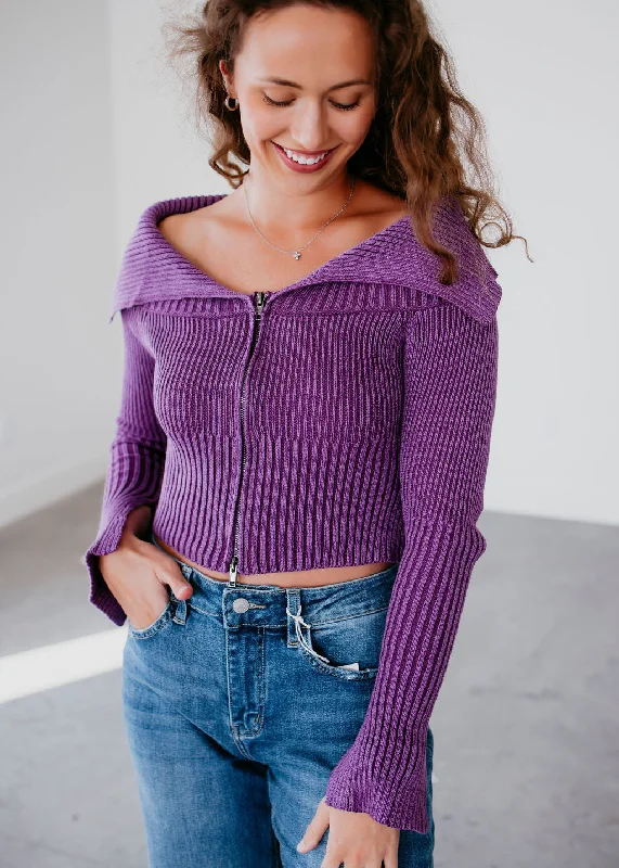 Ginnie Zip Front Sweater