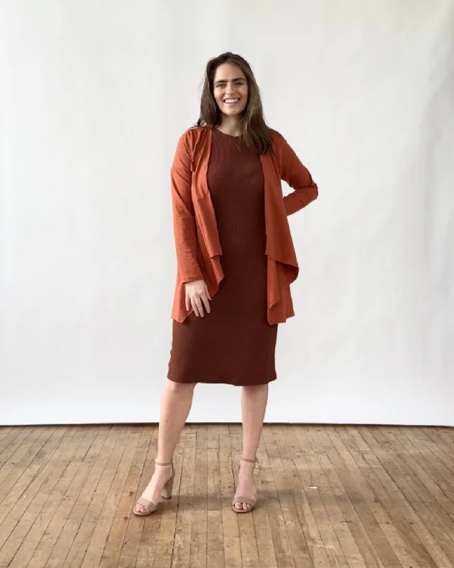 WILMA cardigan in Terracotta