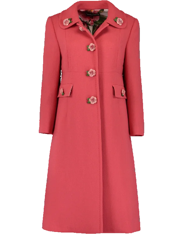 Wool Crepe Coat