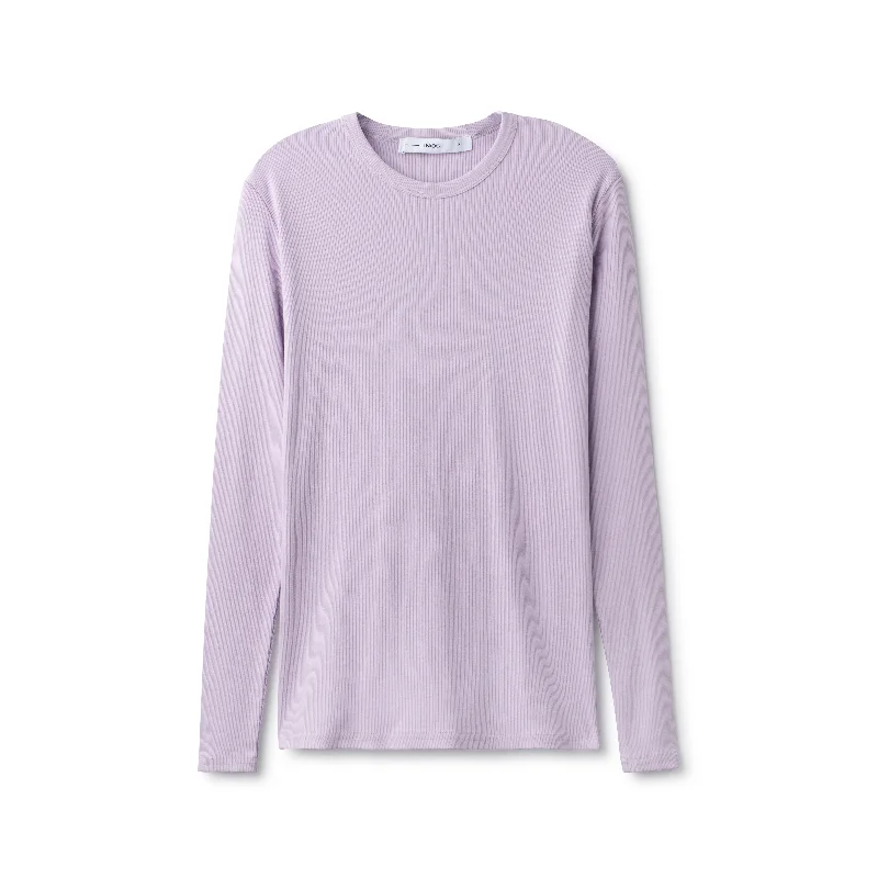 Micro Ribbed Tee IN: Lavender