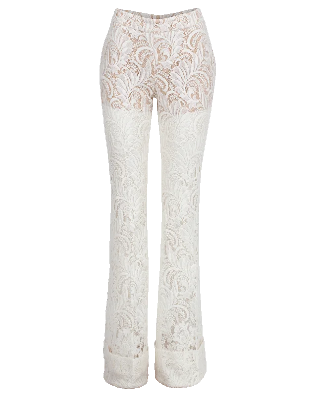 Floral Lace Boot Cut Pant