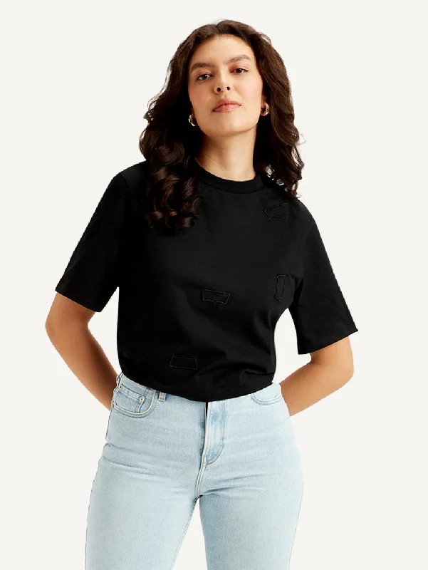 Women's Brand Logo Crew Neck T-shirt