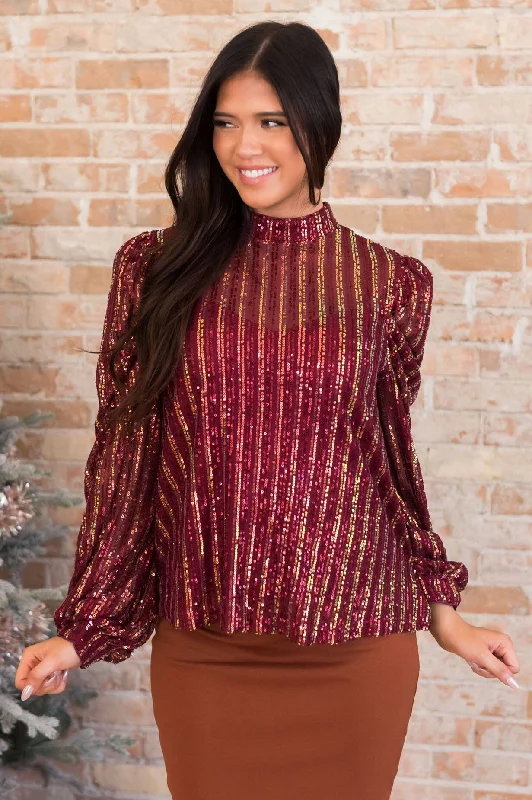 Stunning Shimmer Sequin Blouse