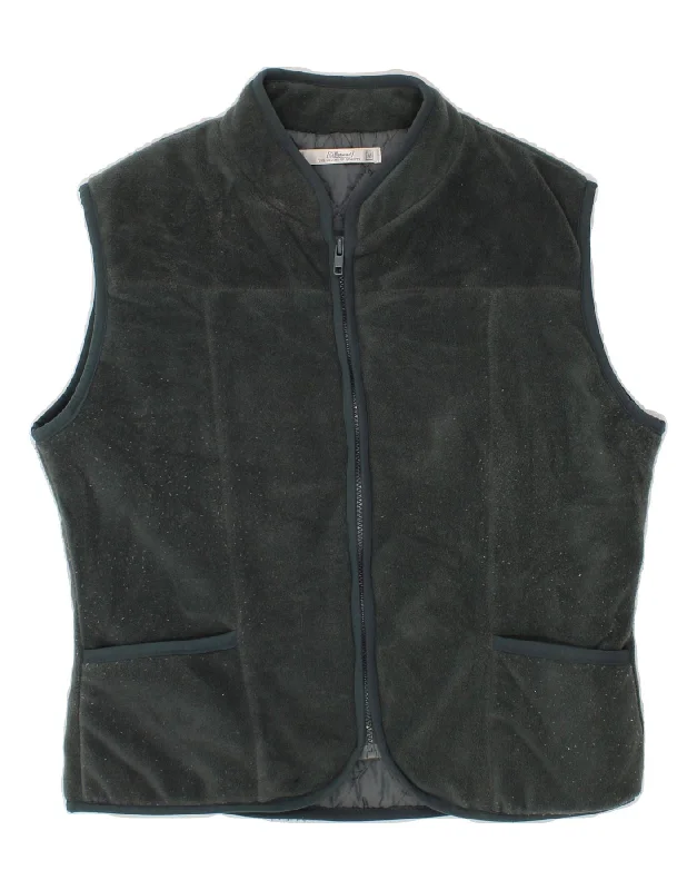 ST. BERNARD Womens Fleece Gilet UK 14 Medium Grey Polyester