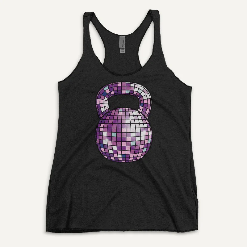 Disco Ball Kettlebell Design Women’s Tank Top