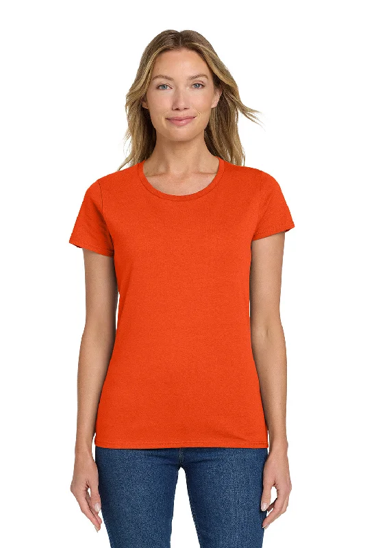 Gildan Womens Short Sleeve Crewneck T-Shirt - Orange