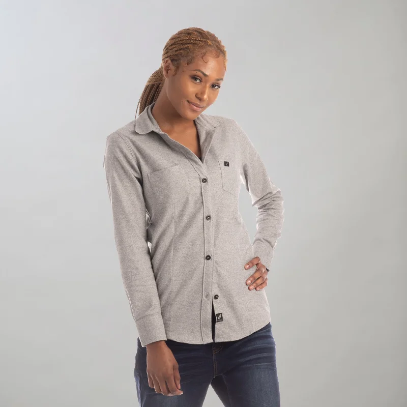 Women's Cascade Flannel Shirt - Stratus Grey