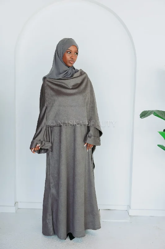 Suede Cloak Abaya