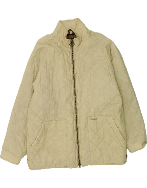 BARBOUR Womens Quilted Jacket UK 20 2XL Beige