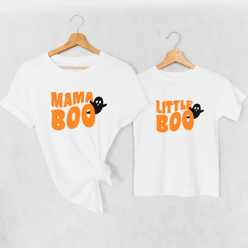 Mama Boo & Little Boo Matching Halloween T-Shirts