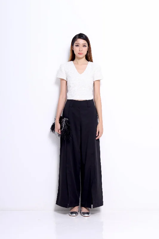 Letitia Open Slit Wide Leg Pants