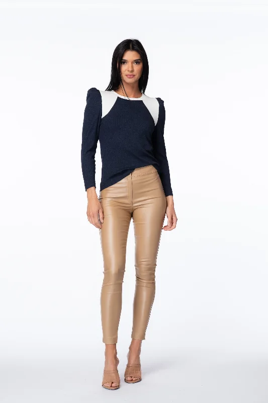 Bolero  Ribbed Jersey Long-Sleeve Top