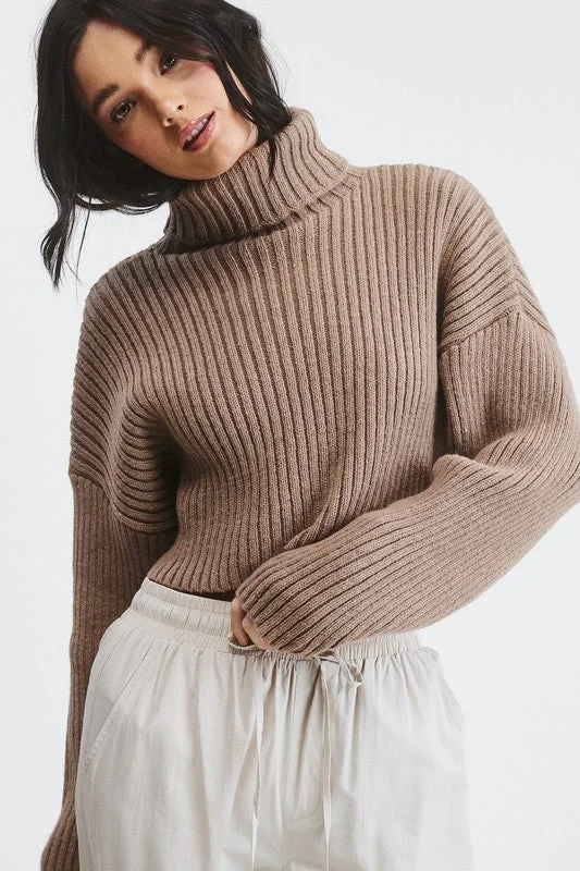 About That Cozy Life Turtleneck Knit Sweater - Final Sale