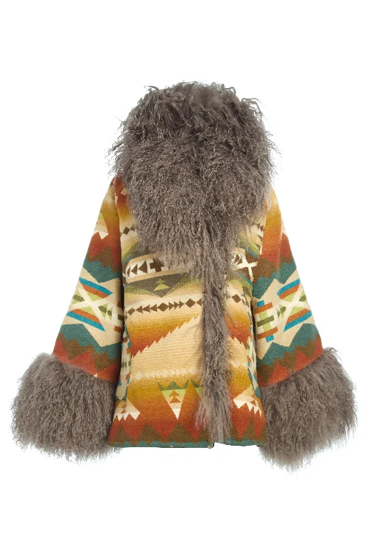 Solstice Canyon Shearling Cloak