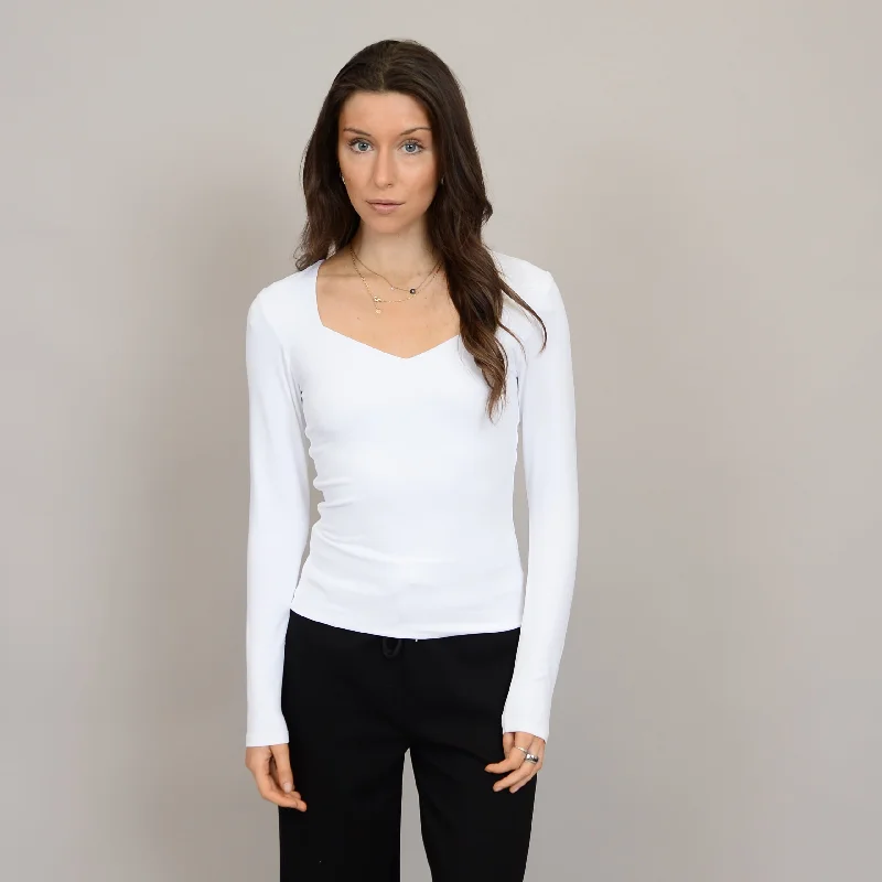 Sanna Long Sleeve Top - White