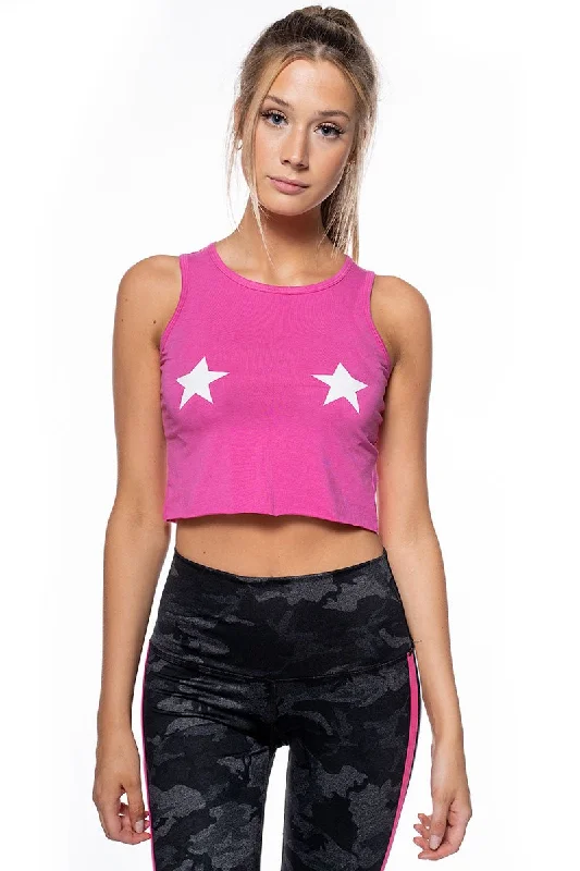 Twin Star Crop Tank Top