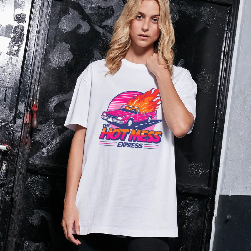 Hot Mess Express Oversized Boyfriend T-Shirt