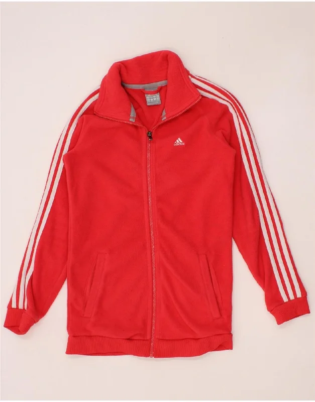 ADIDAS Womens Fleece Jacket UK 8/10 Small Pink Polyester