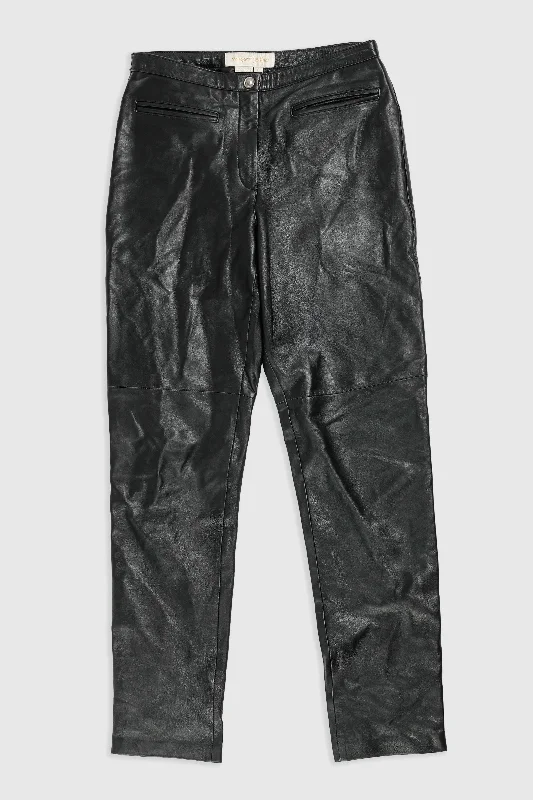 Vintage Leather Pants - Women's M