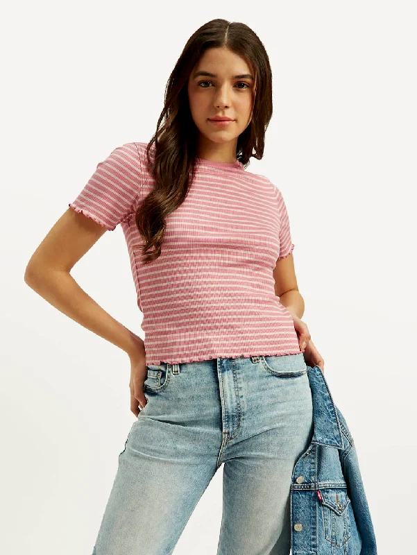 Women's Striped Slim-fit T-shirt