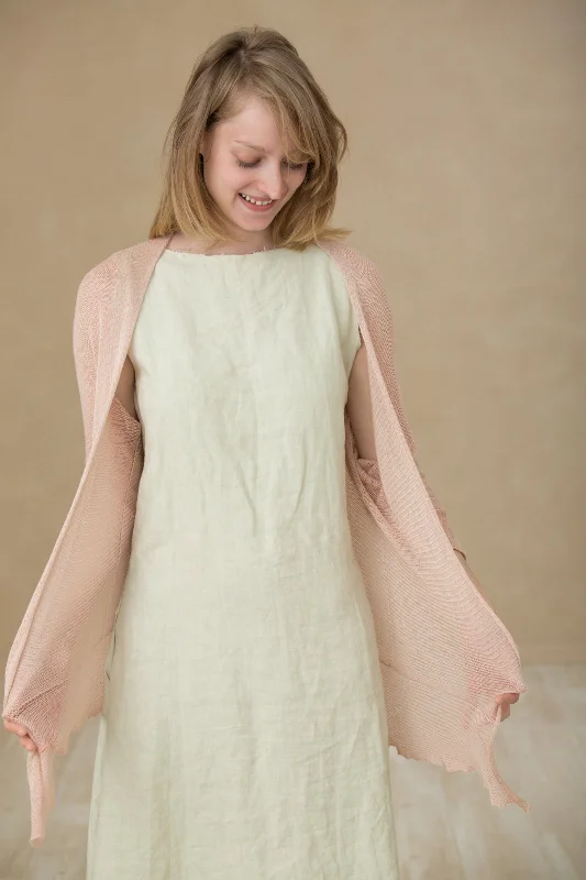 Nude Light Powder Pink Light Pas Bamboo Cardigan