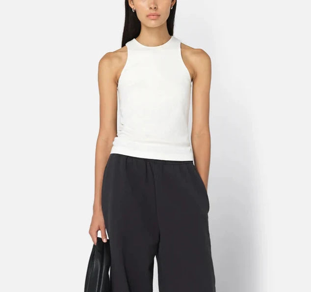 John Elliott Gemini Rib Cropped Tank