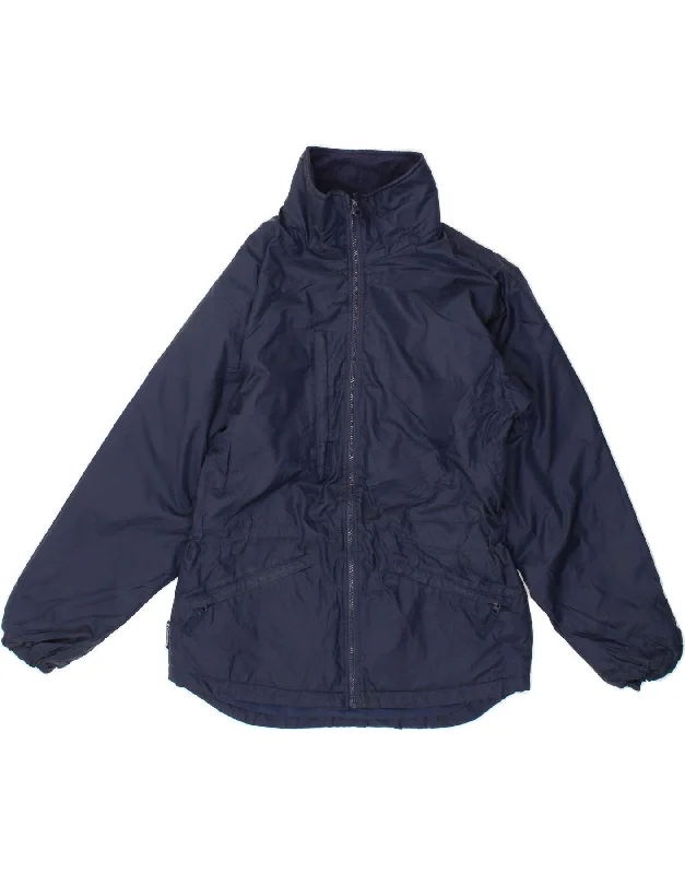 COLUMBIA Womens Windbreaker Jacket UK 14 Medium Navy Blue