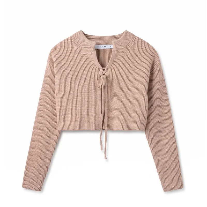 Crop Cardigan In: Blush