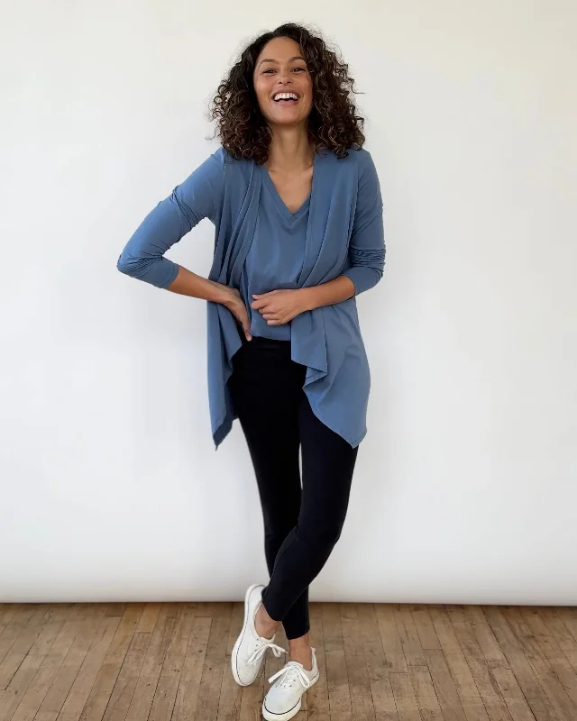 WILMA cardigan in Elemental Blue