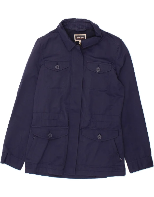 ROHAN Womens Utility Jacket UK 12 Medium Navy Blue Polyamide