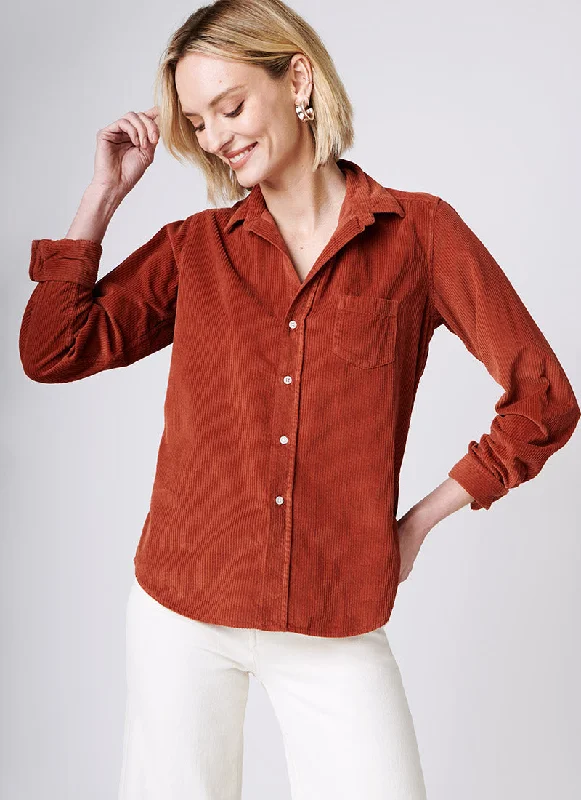 Barry Corduroy Rust Shirt