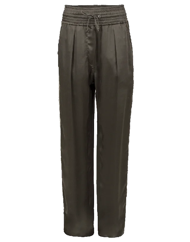 Liquid Satin Wide Leg Track Pant