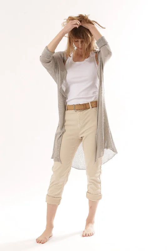 Long Bamboo Cardigan - Grey