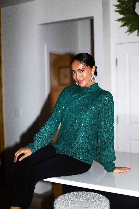 Party Ready Sequin Blouse