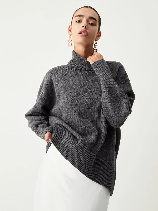 Turtleneck Charming Oversized Sweater