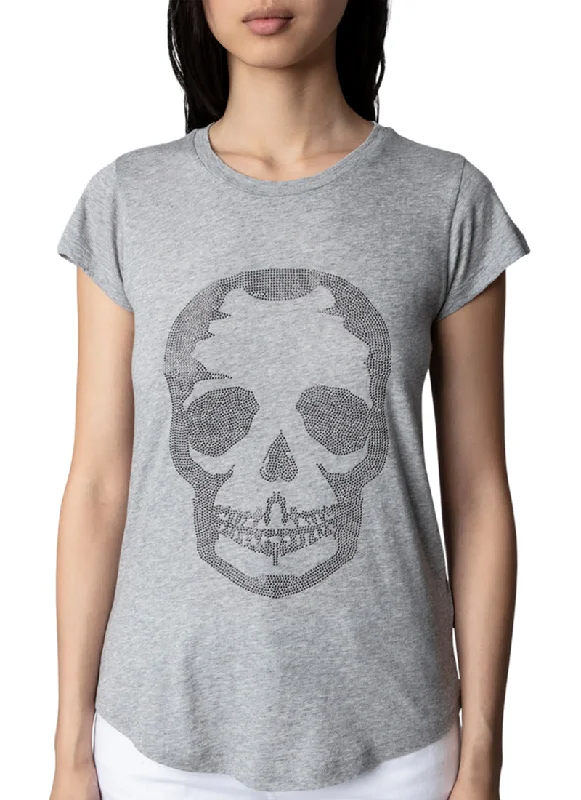 Skinny Skull Metal Stud Tee