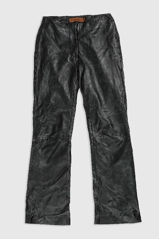 Vintage Leather Pants - Women's M