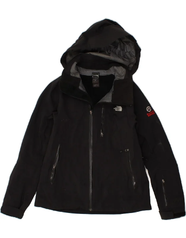 THE NORTH FACE Womens Hooded Windbreaker Jacket UK 14 Medium Black